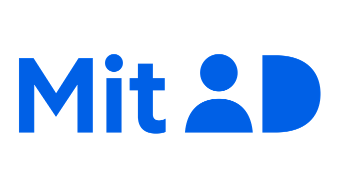 MitID logo. Hjælp til MitID